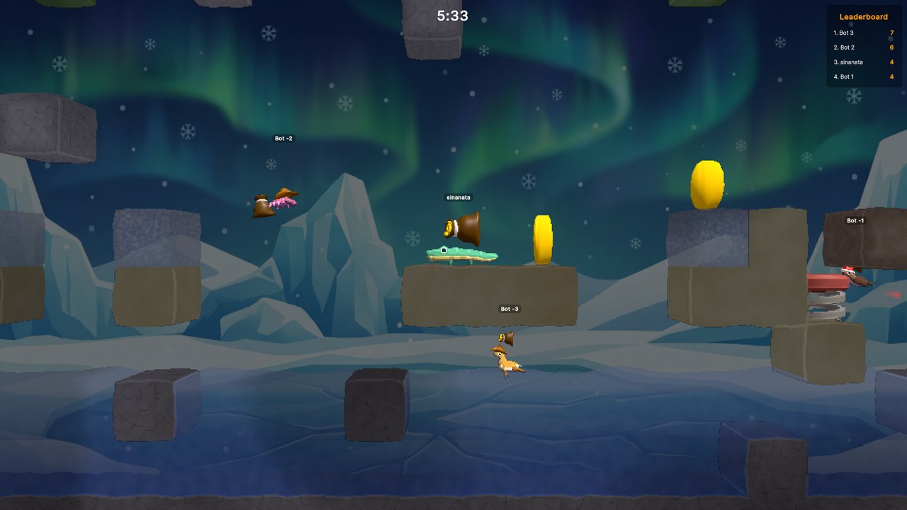 Leap of Legends — aurora deathmatch on desktop
